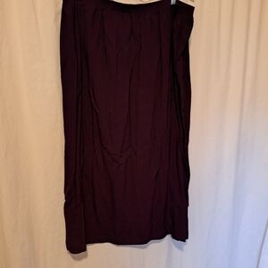 Elegant Maroon Women's Skirt Cape Cod 2X